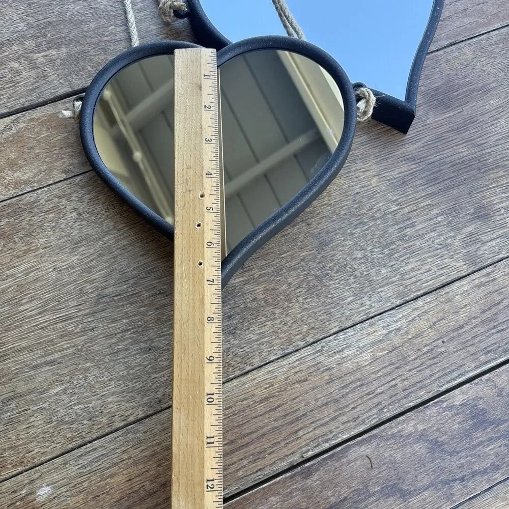 Rustic/industrial/coastal heart mirrors ￼